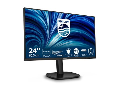 Philips 24B2N3200D - 3000 Series - monitor LED - 24" - 1920 x 1200 WUXGA @ 100 Hz - IPS - 300 cd/m² - 1500:1 - 4 ms - HDMI, VGA,
