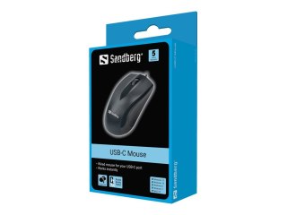 Sandberg - Mysz - optyczna - 3 przyciski - przewodowa - USB-C
