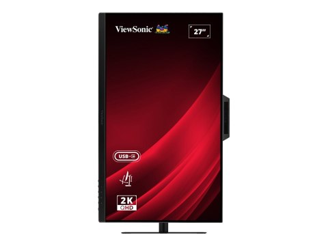 ViewSonic VG2741V-2K - Monitor LED - 27" - 2560 x 1440 QHD @ 120 Hz - IPS - 1500:1 - 4 ms - HDMI, DisplayPort, USB-C - głośnik(i