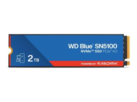 WD Blue SN5100 - SSD - 2 TB - wewnętrzny - M.2 2280 - PCIe 4.0 (NVMe)