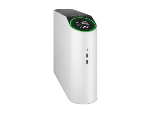 APC Back-UPS Pro Gaming - UPS - wieża, oświetlenie RGB - AC 230 V - 1320 wat - 2200 VA - 1 faza - złącza wyjściowe: 6 - arctic