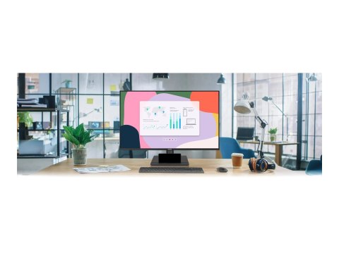 ASUS VA27AQ - Monitor LED - 27" - 2560 x 1440 QHD @ 75 Hz - IPS - 350 cd/m² - 1000:1 - HDR10 - HDMI, VGA, DisplayPort - głośnik(
