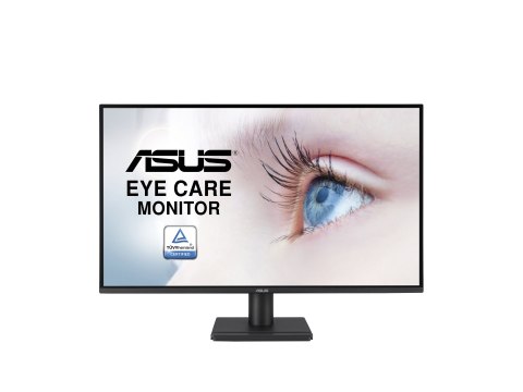 ASUS VA27AQ - Monitor LED - 27" - 2560 x 1440 QHD @ 75 Hz - IPS - 350 cd/m² - 1000:1 - HDR10 - HDMI, VGA, DisplayPort - głośnik(
