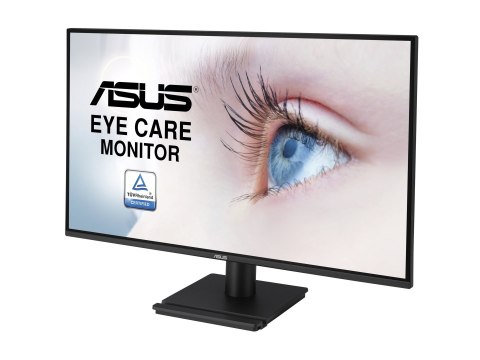 ASUS VA27AQ - Monitor LED - 27" - 2560 x 1440 QHD @ 75 Hz - IPS - 350 cd/m² - 1000:1 - HDR10 - HDMI, VGA, DisplayPort - głośnik(