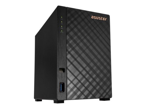 ASUSTOR Drivestor 2 Lite AS1102TL - Serwer NAS - 2 wnęki - SATA 6Gb/s - RAID JBOD, 0, 1 - RAM 1 GB - Gigabit Ethernet - iSCSI ob
