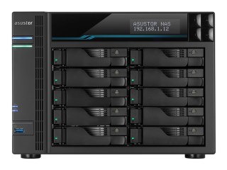 ASUSTOR Lockerstor 10 AS6510T - Serwer NAS - 10 wnęki - SATA 6Gb/s - RAID 0, 1, 5, 6, 10, JBOD - RAM 8 GB - 2.5 Gigabit Ethernet