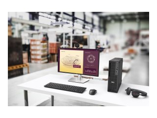 Dell Pro Slim QCS1255 - AI PC - smukły biurkowy Ryzen 5 8600G / do 5 GHz - RAM 16 GB - SSD 512 GB - NVMe - Radeon 760M - Gigabit