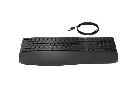 HP 485 Comfort - Klawiatura - wielourządzeniowy, 23 programowalne klawisze, układ 3-strefowy - full size - USB - QWERTY - Między