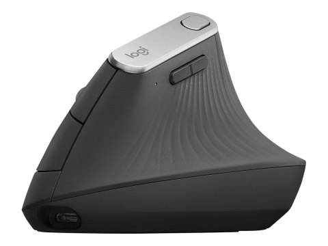 Logitech MX Vertical - Mysz pionowa - ergonomiczna - optyczna - 6 przyciski - bezprzewodowa, przewodowa - Bluetooth, 2.4 GHz - o