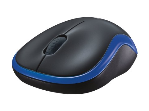 Logitech M185 - Mysz - optyczna - bezprzewodowa - 2.4 GHz - odbiornik bezprzewodowy USB - niebieski