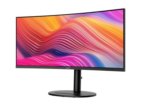MSI Modern MD342CQP - Monitor LED - zaokrąglony - 34" - 3440 x 1440 UWQHD @ 120 Hz - VA - 300 cd/m² - 3500:1 - 1 ms - 2xHDMI, Di