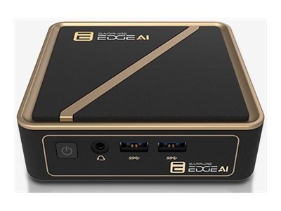 SAPPHIRE Edge AI - Komputer barebone - mini PC 1 x Ryzen AI 7 350 / do 5 GHz - RAM 0 GB - Radeon 860M - Gigabit Ethernet, 2.5 Gi