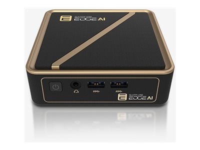 SAPPHIRE Edge AI - Komputer barebone - mini PC 1 x Ryzen AI 9 HX 370 / do 5.1 GHz - RAM 0 GB - Radeon 890M - Gigabit Ethernet, 2