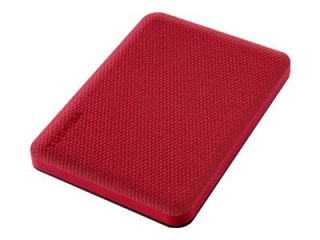 Toshiba Canvio Advance - Dysk twardy - 2 TB - zewnętrzny (przenośne) - 2,5" - USB 3.2 Gen 1 - czerwony