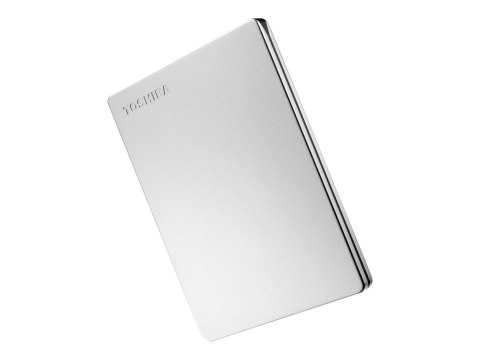 Toshiba Canvio Slim - Dysk twardy - 1 TB - zewnętrzny (przenośne) - 2,5" - USB 3.2 Gen 1 - srebrny