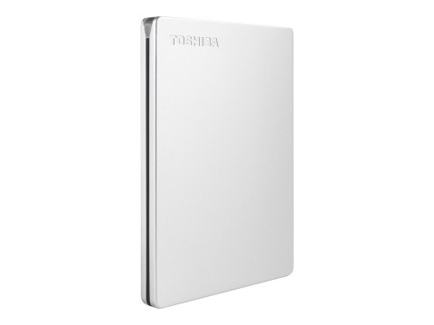 Toshiba Canvio Slim - Dysk twardy - 1 TB - zewnętrzny (przenośne) - 2,5" - USB 3.2 Gen 1 - srebrny