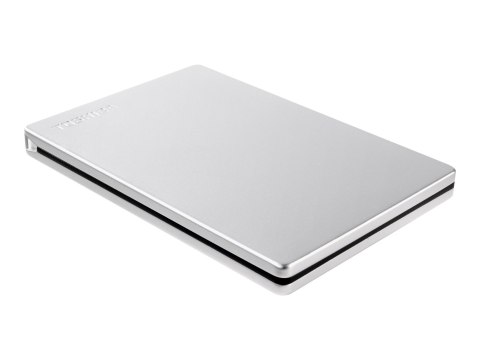 Toshiba Canvio Slim - Dysk twardy - 2 TB - zewnętrzny (przenośne) - 2,5" - USB 3.2 Gen 1 - srebrny