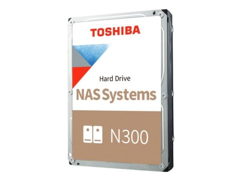 Toshiba N300 NAS - Dysk twardy - 4 TB - wewnętrzny - 3,5" - SATA 6Gb/s - 7200 obr/min - bufor: 512 MB