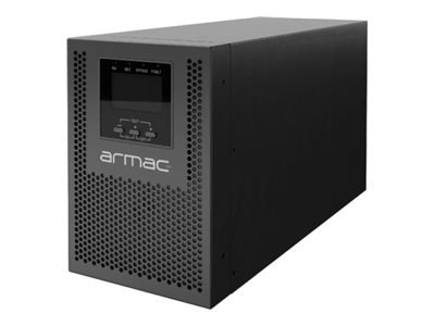 Armac Office - UPS - w trybie on-line, PF1, LCD, metalowa obudowa, wolny od kurzu - AC 230 V - 1000 wat - 1000 VA - 1 faza - 9 A