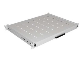 Lanberg - Półka suwana obudowy - 445 x 350 mm, nośność do 35 kg, montaż w 4 punktach - RAL7035, szary - 1U - 19"