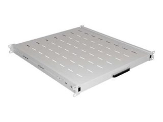 Lanberg - Półka suwana obudowy - 445 x 500 mm, nośność do 35 kg, montaż w 4 punktach - szary, RAL7035 - 1U - 19"