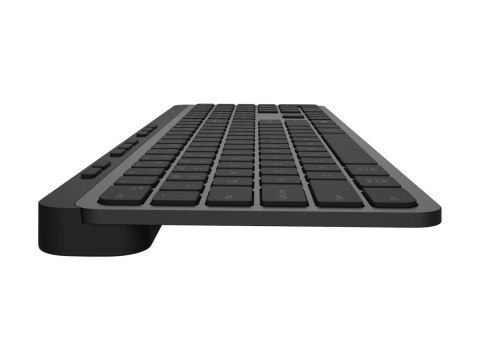 Natec MEDUSA - Klawiatura - full size - bezprzewodowa - 2.4 GHz, Bluetooth 5.1 - QWERTY - US - przełącznik: X-Type - czarny, sza