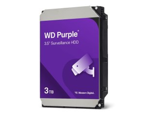 WD Purple - Dysk twardy - Nadzór - 3 TB - wewnętrzny - 3,5" - SATA 6Gb/s - bufor: 128 MB
