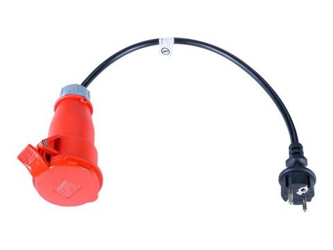 Akyga AK-SC-E06 - Kabel zasilający - 5-biegunowe (F) do power CEE 7/7 (M) - AC 230 V - 16 A - czarny