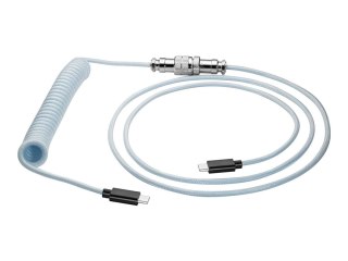 Akyga AK-USB-49 - Kabel USB - USB-C (M) do USB-C (M) - USB 2.0 - kabel sprężynowy - niebieski