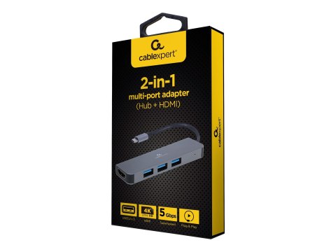 Cablexpert A-CM-COMBO2-01 - Stacja dokująca - USB-C 3.2 - HDMI