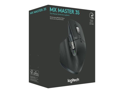 Logitech Master Series MX Master 3S - Edycja Bluetooth - mysz - ergonomiczna - praworęczna - optyczna - 7 przyciski - bezprzewod