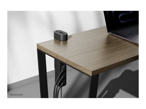 Neomounts - Linka zasilania - USB-C + USB-A - AC 230 V - 3680 wat - wejście: Typ F - złącza wyjściowe: 3 (2 x 24-pin USB-C (PD),