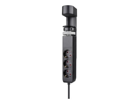 Neomounts - Linka zasilania - USB-C + USB-A - AC 230 V - 3680 wat - wejście: Typ F - złącza wyjściowe: 3 (2 x 24-pin USB-C (PD),