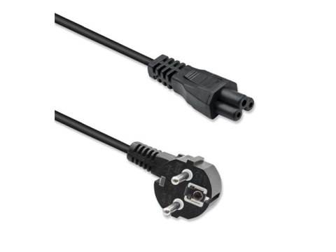 Qoltec - Kabel zasilający - power CEE 7/7 (P) do IEC 60320 C5 - 250 V - 2.5 A - 1.5 m
