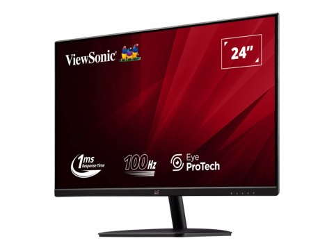 ViewSonic VA2432-H-2 - Monitor LED - 24" (23.8" widoczny) - 1920 x 1080 Full HD (1080p) - IPS - 250 cd/m² - 1000:1 - 1 ms - HDMI