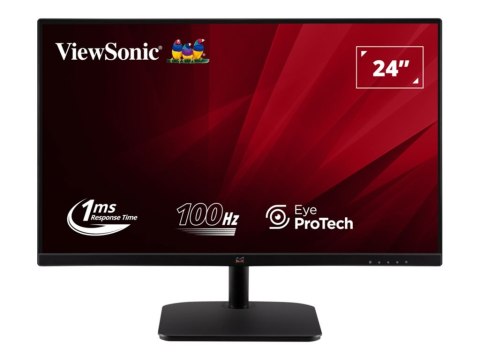 ViewSonic VA2432-H-2 - Monitor LED - 24" (23.8" widoczny) - 1920 x 1080 Full HD (1080p) - IPS - 250 cd/m² - 1000:1 - 1 ms - HDMI
