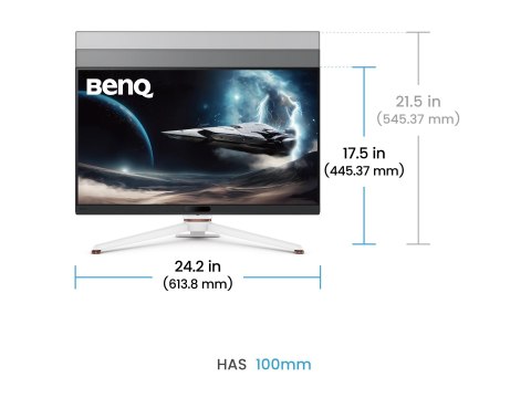 BenQ Mobiuz EX271U - Monitor LED - gaming - 27" - 3840 x 2160 4K @ 165 Hz - IPS - 400 cd/m² - 1200:1 - DisplayHDR 400 - 1 ms - 3