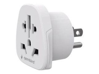 Gembird - Adapter łączówki zasilającej - 3-pole (M) do Typ B, Typ F, Typ I (F) - 100-250 V - 10 A - Stany Zjednoczone, Cały świa