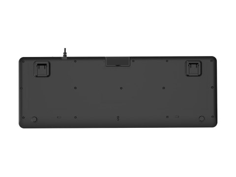 Gembird - Klawiatura - Cienki - full size - podświetlenie - USB, USB-C - QWERTY - US - czarny