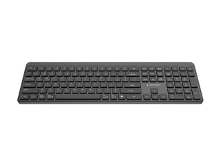 Gembird - Klawiatura - tryb podwójny, dla biznesu, smukły - full size - bezprzewodowa - 2.4 GHz, Bluetooth 5.1 - QWERTY - US - c
