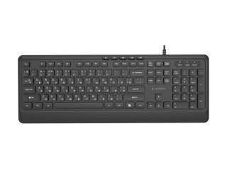 Gembird - Klawiatura - smukły, multimedialny - full size - USB, USB-C - QWERTY - US - czarny