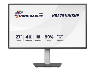 Iiyama ProGraphic HB2701UHSNP-B1 - Monitor LED - 27" - 3840 x 2160 4K @ 60 Hz - IPS Black 2.0 - 450 cd/m² - 3000:1 - 4 ms - HDMI