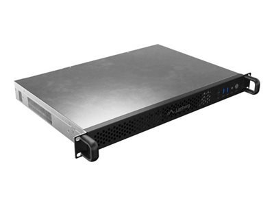 Lanberg SC01-3001-10B - Montowany w stojaku 1U - mini ITX - brak zasilacza (FLEX) - czarny - USB