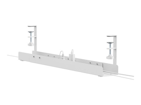 Neomounts - Cable management tray - design zaciskowy, uniwersalny - do montażu na biurku - biały