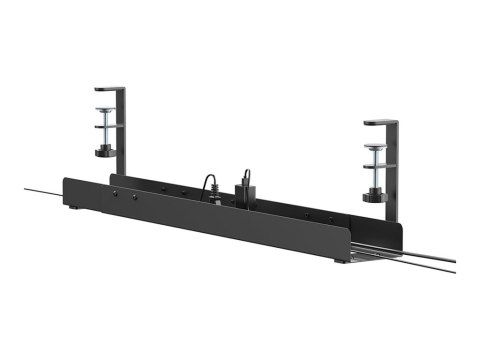 Neomounts - Cable management tray - design zaciskowy, uniwersalny - do montażu na biurku - czarny