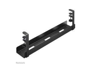 Neomounts - Cable management tray - design zaciskowy, uniwersalny - do montażu na biurku - czarny