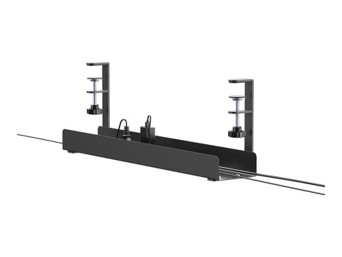 Neomounts - Cable management tray - design zaciskowy, uniwersalny - do montażu na biurku - czarny