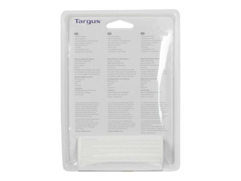 Targus Multi Device Midsize Comfort - Mysz - przeciwdrobnoustrojowa - bezprzewodowa - 2.4 GHz, Bluetooth