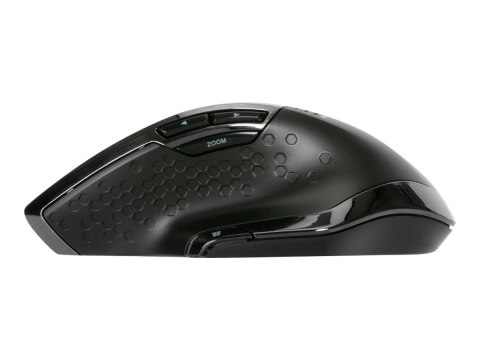 Targus - Mysz - ergonomiczna - przeciwdrobnoustrojowa - praworęczna - 7 przyciski - bezprzewodowa - 2.4 GHz - odbiornik bezprzew