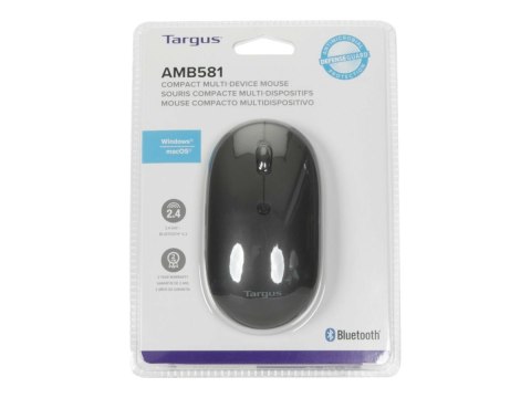 Targus - Mysz - przeciwdrobnoustrojowa - prawo i leworęczna - bezprzewodowa - Bluetooth 5.0 - czarny